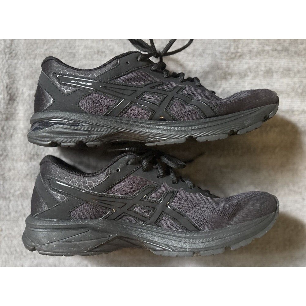 Asics GT 1000 6 Triple Black Running Sneakers Shoes Men's 8.5